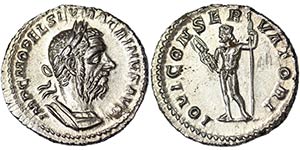 Empire Macrinus (217-218 AD) Denarius Rome ... 