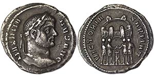 Empire Maximianus (286-305 AD) Argenteus ... 