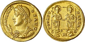 Empire Valens (364-378 AD) Solidus Nicomedia ... 