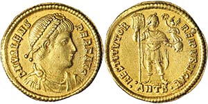 Empire Valens (364-378 AD) Solidus Antioch ... 
