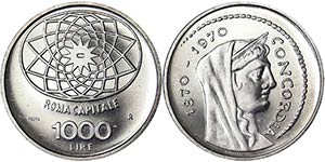 Italy Italian republic (1946-date) 1000 Lire ... 