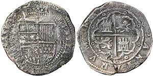 Spain Kingdom Philip II (1556-1598) 8 Reales ... 