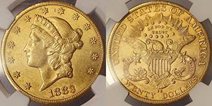 United States 20 Dollars (Liberty head) 1883 ... 