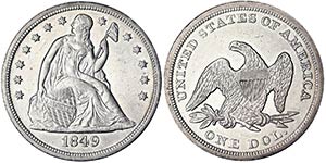 United States 1 Dollar (Seated Liberty No ... 