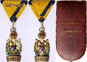 Austria Order of the iron crown III class ... 