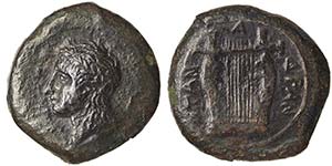 Sicily Adranon  Ae 344-336 BC SNG ANS 1155.  ... 