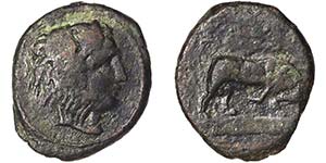 Sicily Kephaloidion (Cefalù)  Ae 344-336 BC ... 