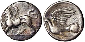 Sykion/Sicyon  Drachm 350-330 BC Chimera.   ... 