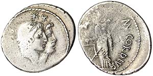 Republic Cordius Rufus (46 BC) Denarius ... 