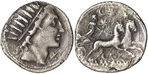 Republic Mn. Aquilius (109/108 BC) Denarius ... 