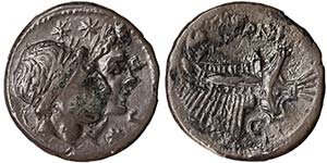 Republic M. Fonteius (108-107 BC) Denarius ... 
