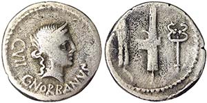 Republic C. Norbanus (83 BC) Denarius Rome ... 