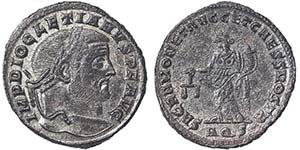 Empire Diocletianus (284-305 AD) Follis ... 