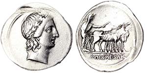 Empire Augustus (27 BC-14 AD) Denarius 29-27 ... 
