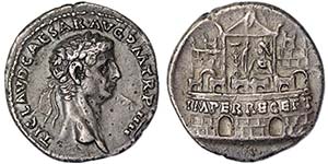 Empire Claudius (41-54 AD) Denarius Rome RIC ... 