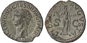 Empire Claudius (41-54 AD) Asse Rome   9.75 ... 