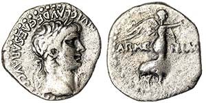Empire Nero as caesar Quinarius Cappadocia. ... 