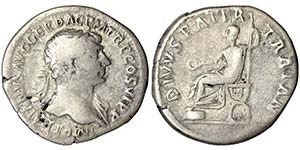 Empire Trajan (98-117 AD) Denarius Rome RIC ... 