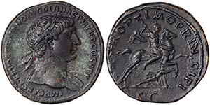 Empire Trajan (98-117 AD) Dupondius Rome RIC ... 