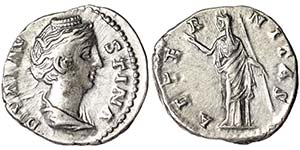 Empire Faustina Senior (138-141 AD) Denarius ... 