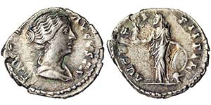 Empire Faustina Junior (147-175 AD) Denarius ... 