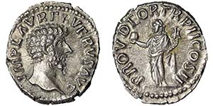 Empire Lucius Verus (161-169 AD) Denarius ... 