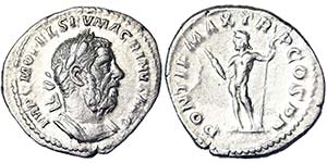 Empire Macrinus (217-218 AD) Denarius Rome ... 