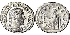 Empire Maximinus I Thrax AD 235-238,Denarius ... 