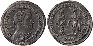 Empire Diocletianus (284-305 AD) Follis ... 