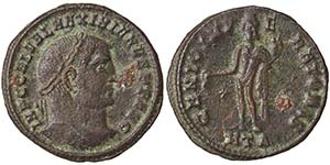 Empire GALERIUS MAXIMIANUS (305-311,Follis ... 