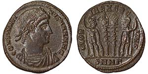 Empire Costantinus I (307-337 AD) Nummus ... 