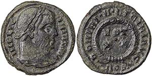 Empire Licinius I (308-324 AD) Follis 321 AD ... 