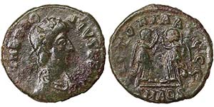 Empire Theodosius I (379-395 AD) Æ Issue ... 