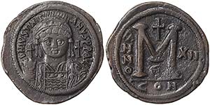 Empire Justinian I (527-565 AD) Follis Sear ... 