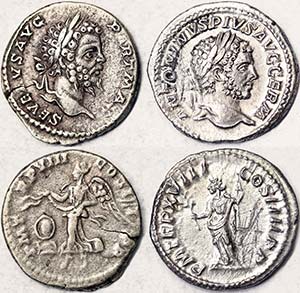 Empire  Lot Rome 2 pcs.: Septimius Severus ... 