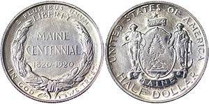 United States  1/2 Dollar (Maine Centennial ... 