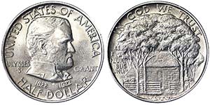 United States  1/2 Dollar (Grant Memorial ... 