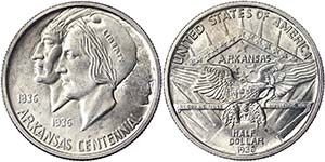 United States  1/2 Dollar (Arkansas ... 