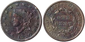 United States  1 Cent (Liberty head ... 