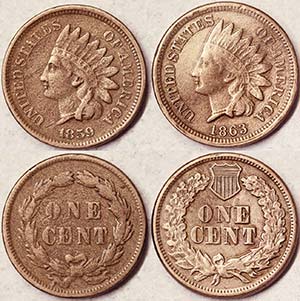 United States LOTS  1 Cent (Indian head ... 