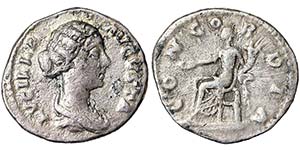 EmpireLucilla (163-181 AD) Denarius Rome ... 