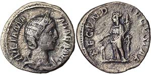 EmpireJulia Mamaea (222-235 AD) Denarius n.d ... 