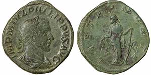 EmpirePhilip I (244-249 AD) Sestertius Rome ... 