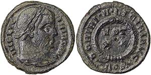 EmpireLicinius I (308-324 AD) Follis 321 AD ... 