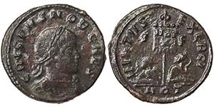 EmpireCrispo (317-326 AD) Follis 320 AD ... 