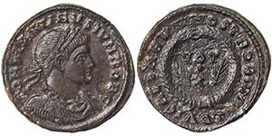 EmpireCostantinus II (317-340 AD) Follis 322 ... 