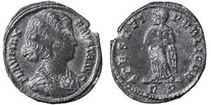 EmpireFausta (324-326 AD) Follis Rome ... 