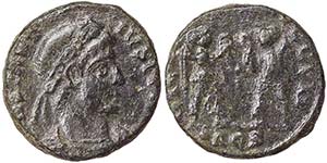 EmpireConstance (324-361 AD) Follis 347-348 ... 