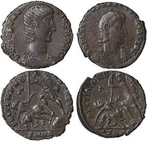 EmpireCostanzo Gallo (351-354 AD) Lot 2 ... 