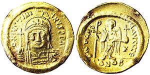 EmpireJustinian I (527-565 AD) Solidus ... 
